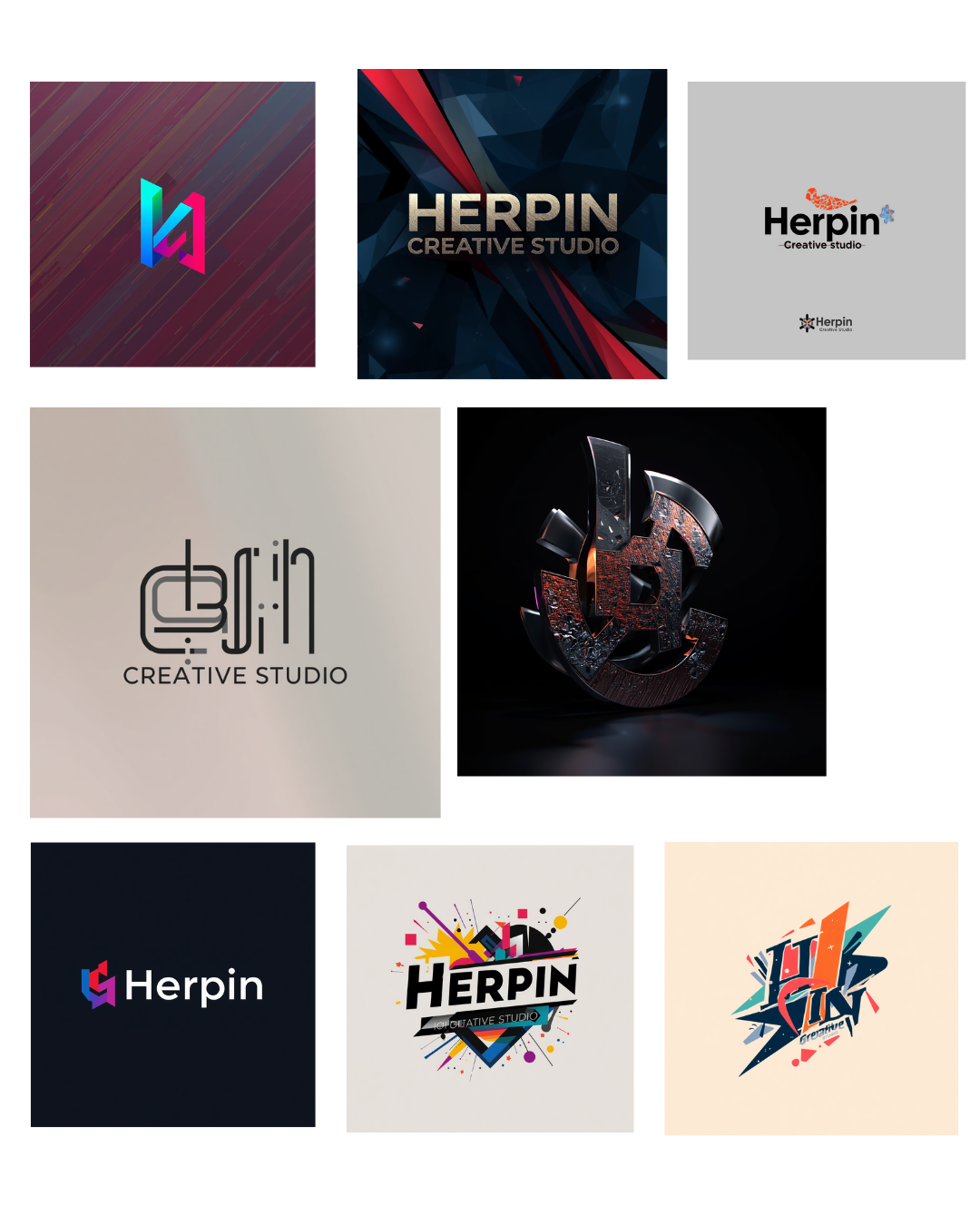 47 logos générés - pas mon identité