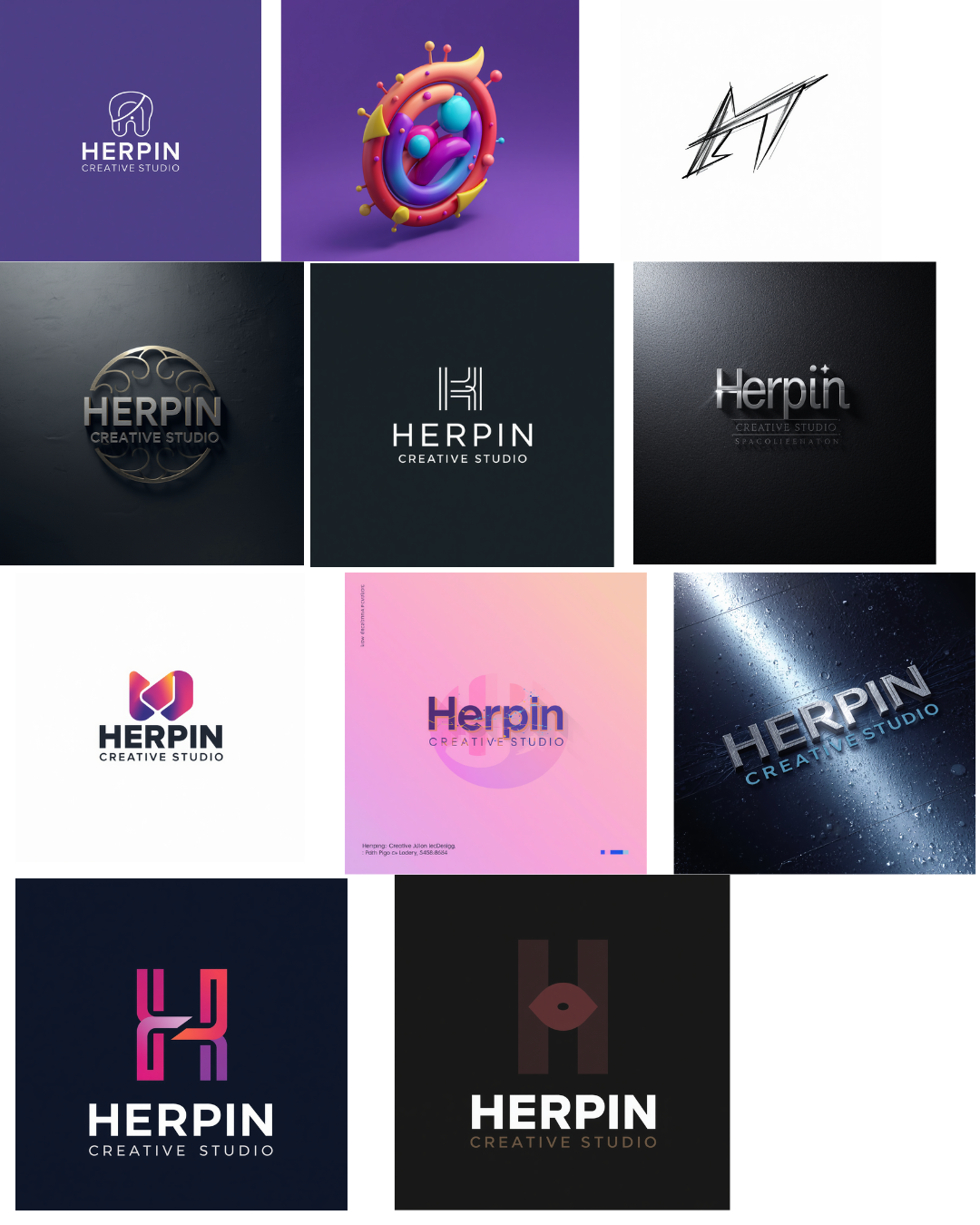 Logos générés par Canva IA